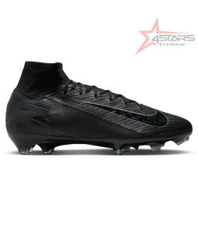 Nike Air Zoom Mercurial Superfly 10 Elite FG Firm Ground Soccer Cleats - Black