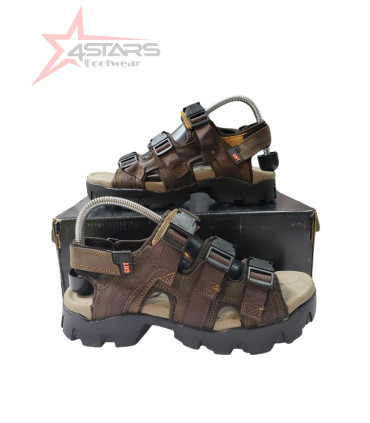 CHT Buckle Open Shoes - Dark Brown