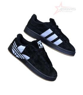 Adidas Campus 00s Black Gum Oversized Logo