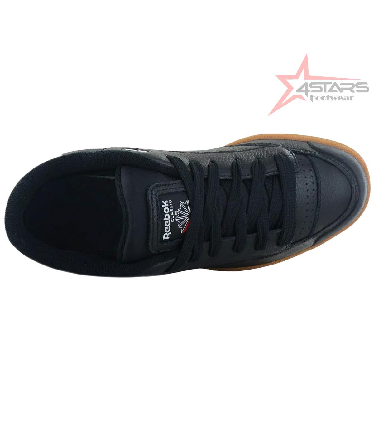 Reebok Classic Club C Bulc Leather Men's Sneakers - Black