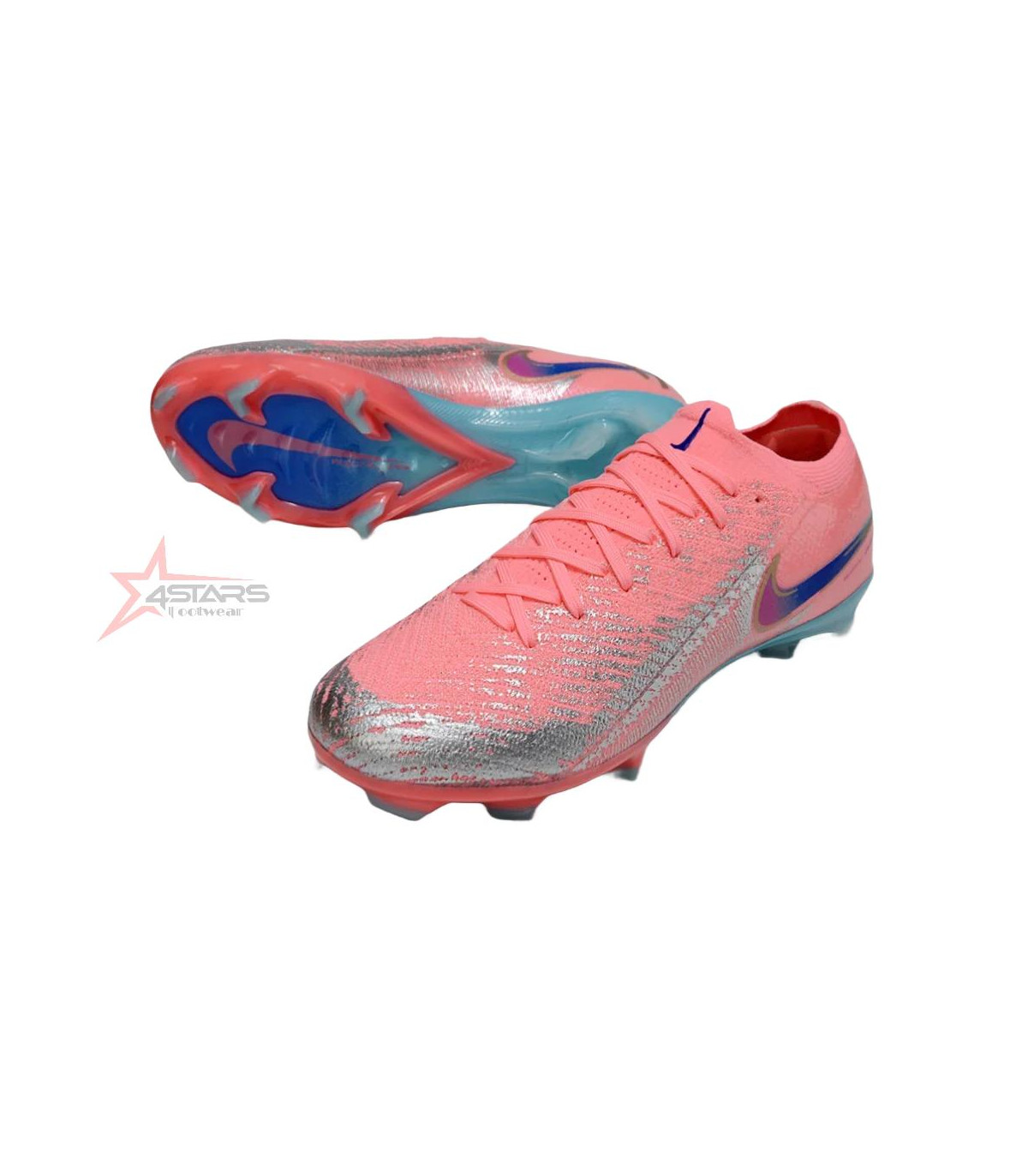 Nike Air Zoom Mercurial Vapor 16 Elite FG Vini Jnr – Pink/Blue/Grey