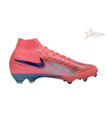 Vini Jnr X Nike Air Zoom Mercurial Superfly 10 Elite FG Firm Ground Soccer Cleats - Pink/Neon Pink/Metallic Silver