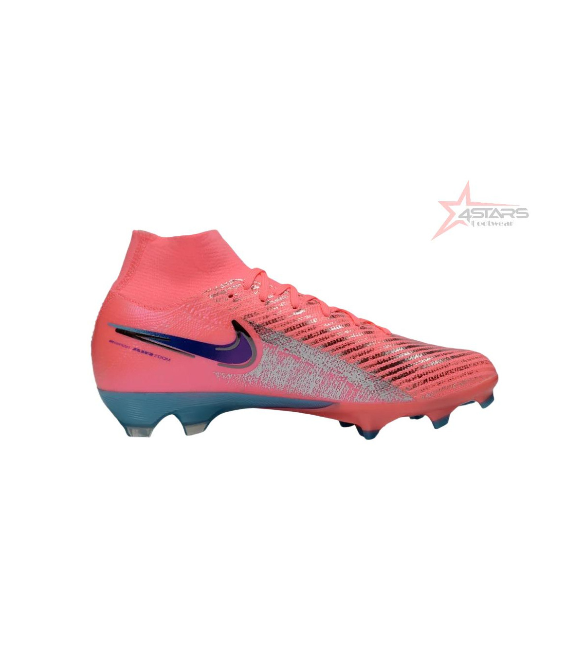 Vini Jnr X Nike Air Zoom Mercurial Superfly 10 Elite FG Firm Ground Soccer Cleats - Pink/Neon Pink/Metallic Silver