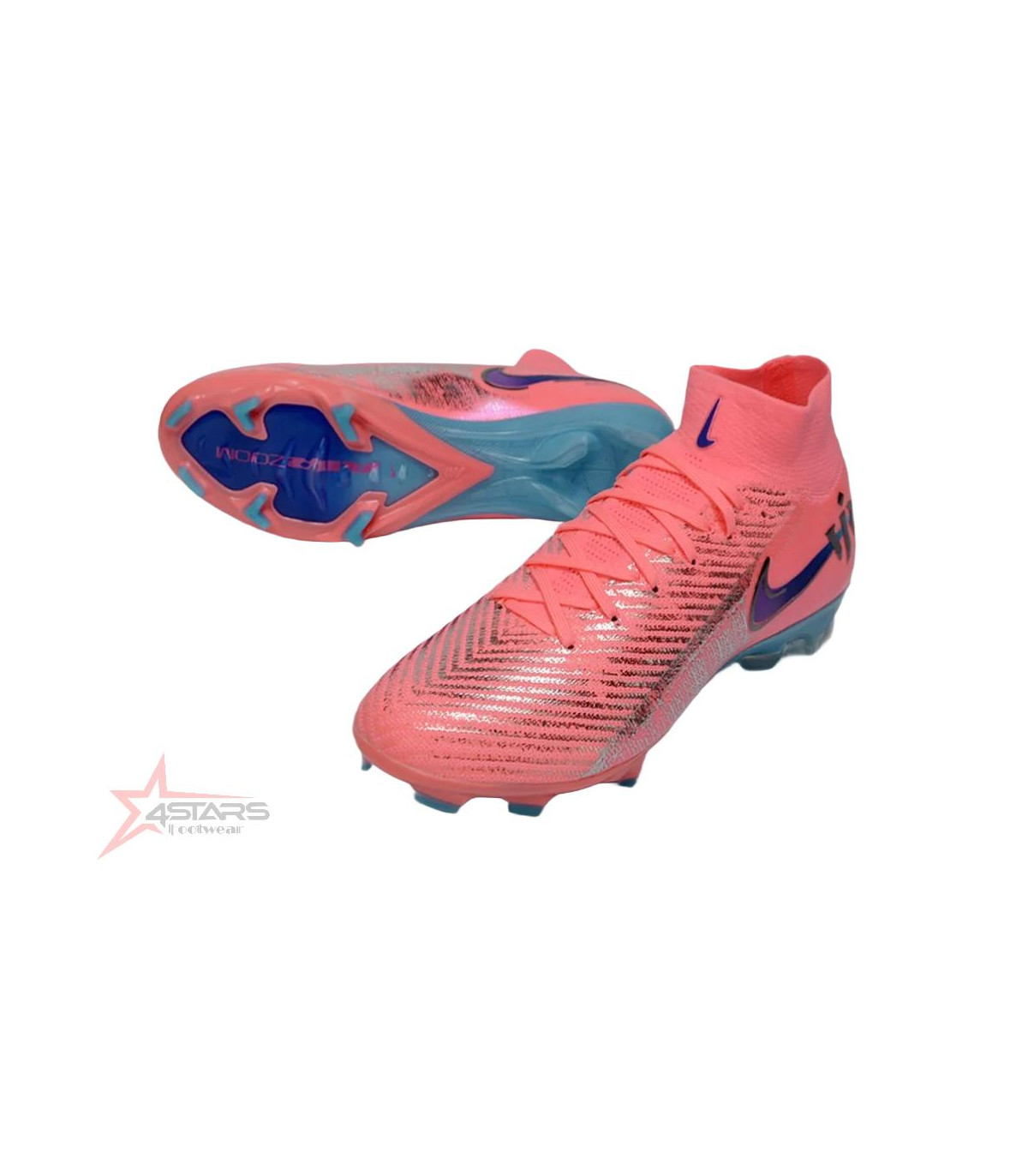 Vini Jnr X Nike Air Zoom Mercurial Superfly 10 Elite FG Firm Ground Soccer Cleats - Pink/Neon Pink/Metallic Silver
