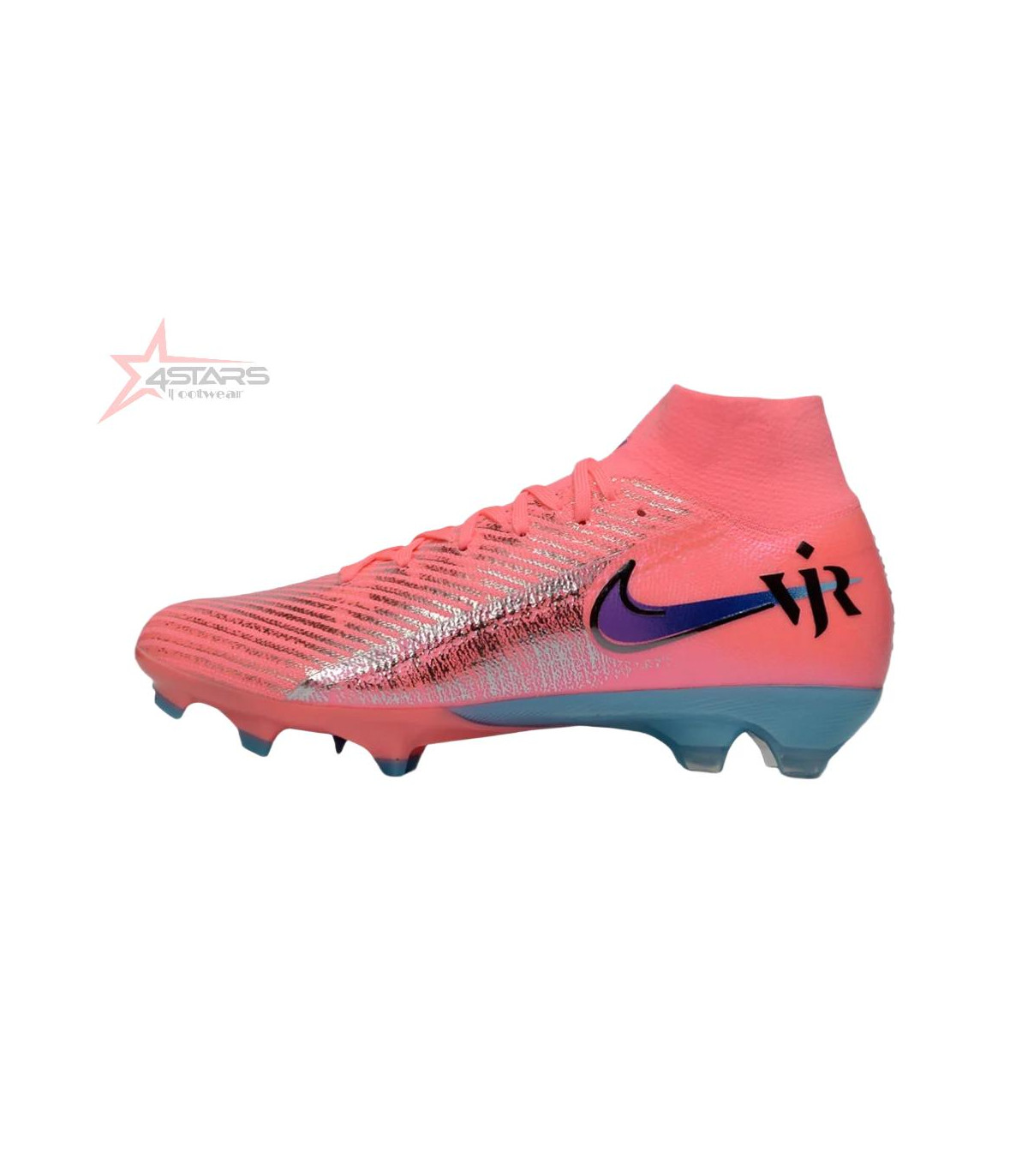 Vini Jnr X Nike Air Zoom Mercurial Superfly 10 Elite FG Firm Ground Soccer Cleats - Pink/Neon Pink/Metallic Silver