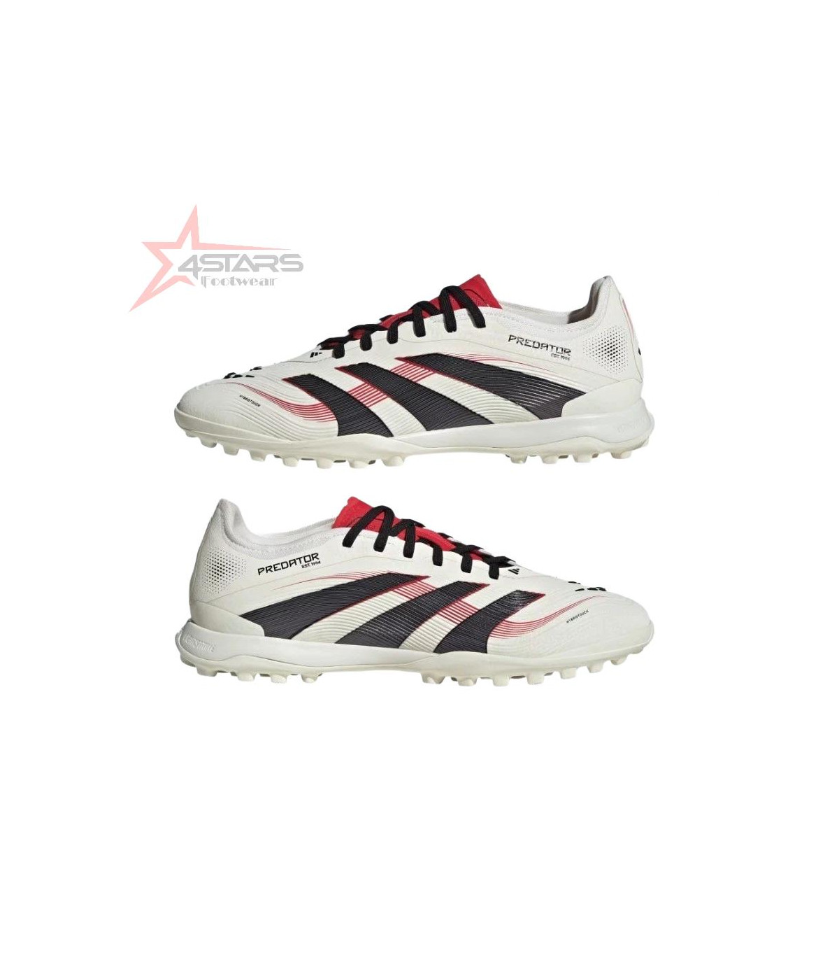 Adidas Predator PRO TF Turf Soccer Cleats Shoes - White/Black