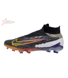 Nike Phantom GX Elite FG Firm Ground Soccer Cleats - Black/Yellow/Orange/Purple