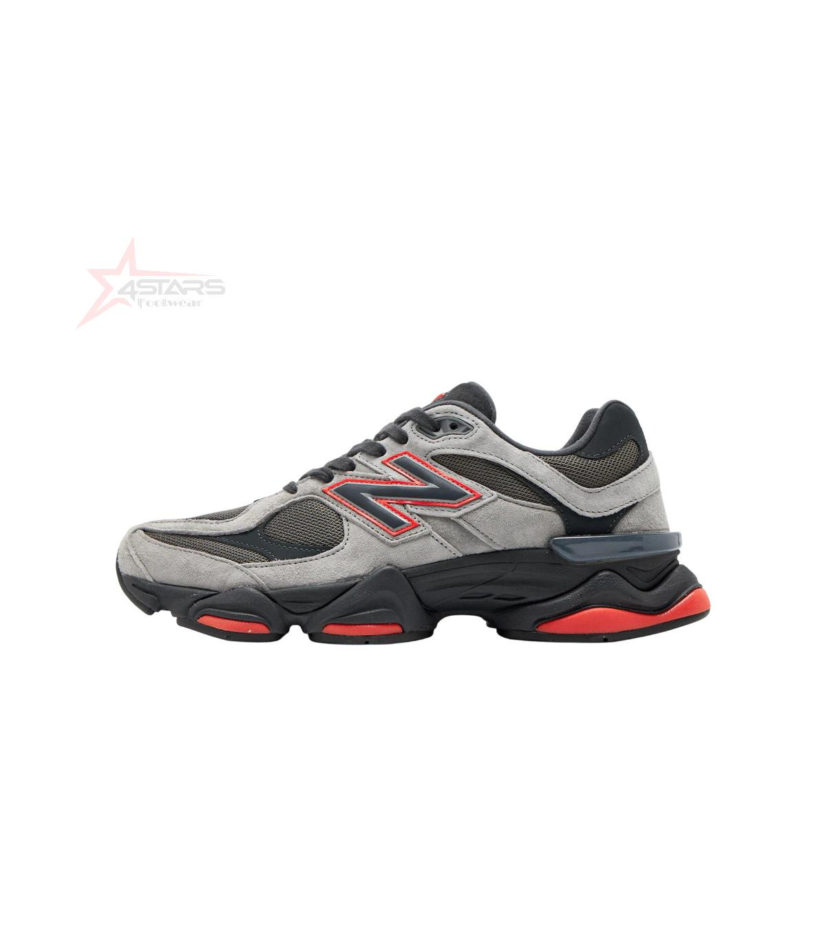 New Balance 9060 - Grey/Black/Red