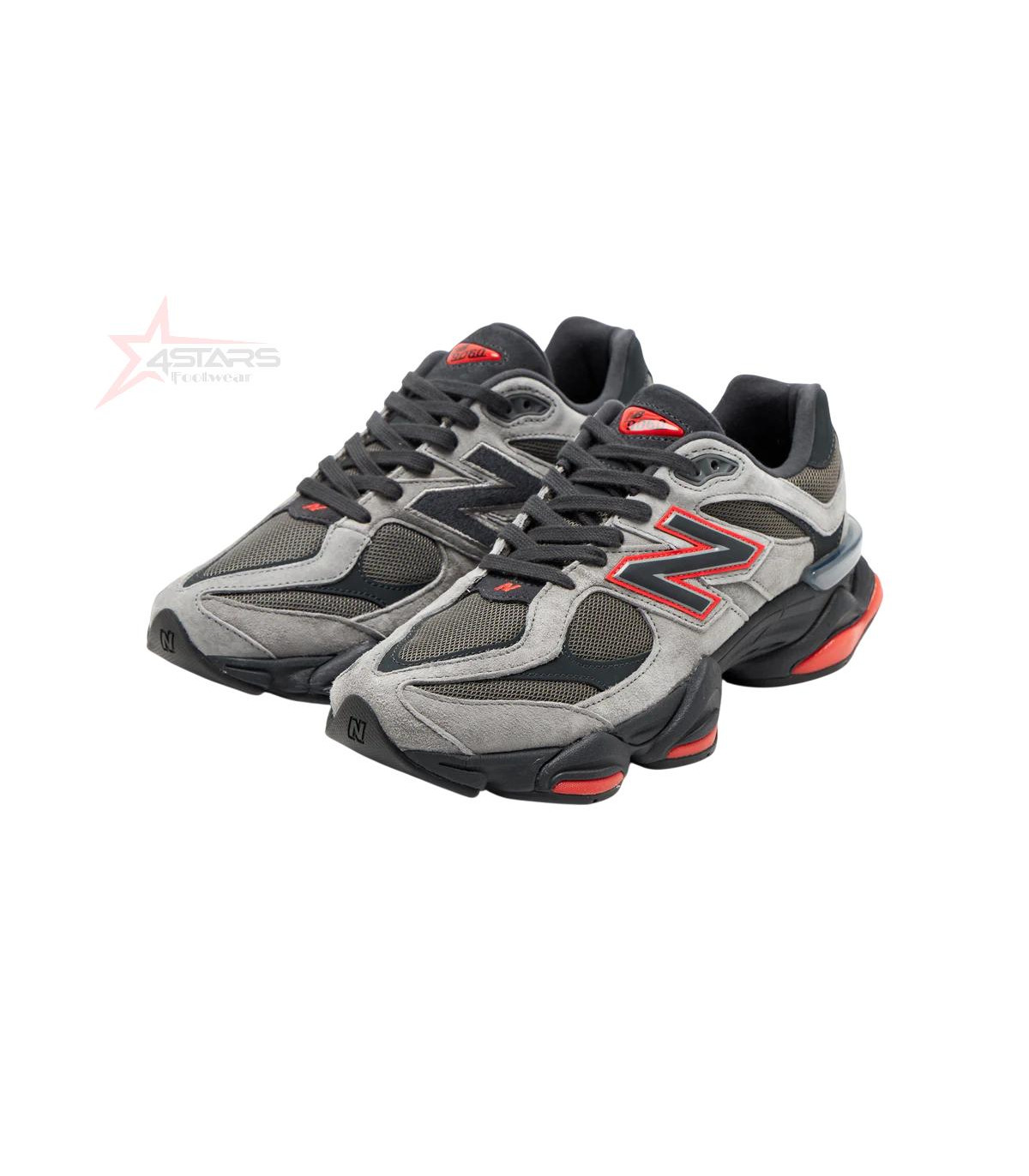 New Balance 9060 - Grey/Black/Red