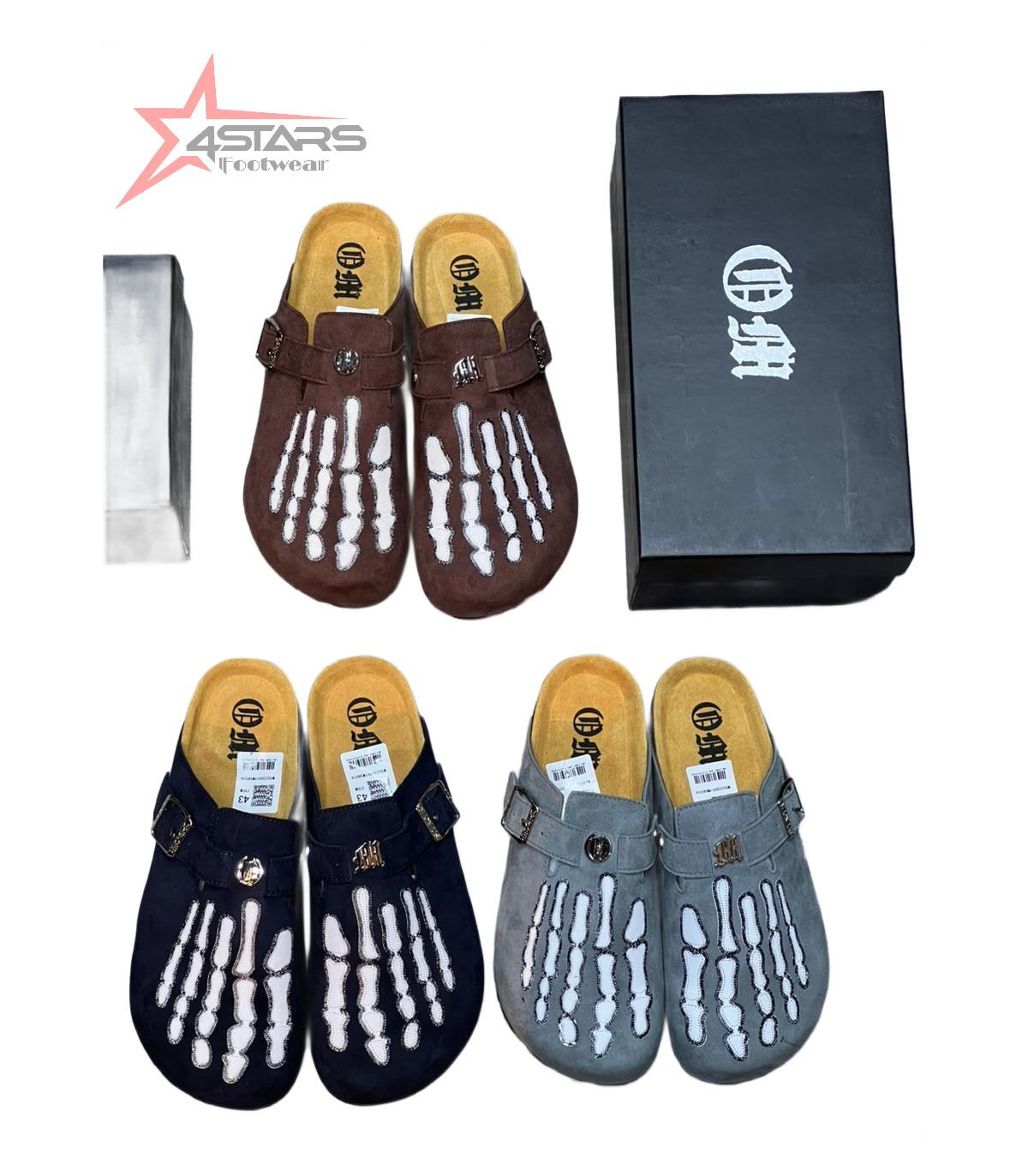 Skeleton Slip On Clogs Premium