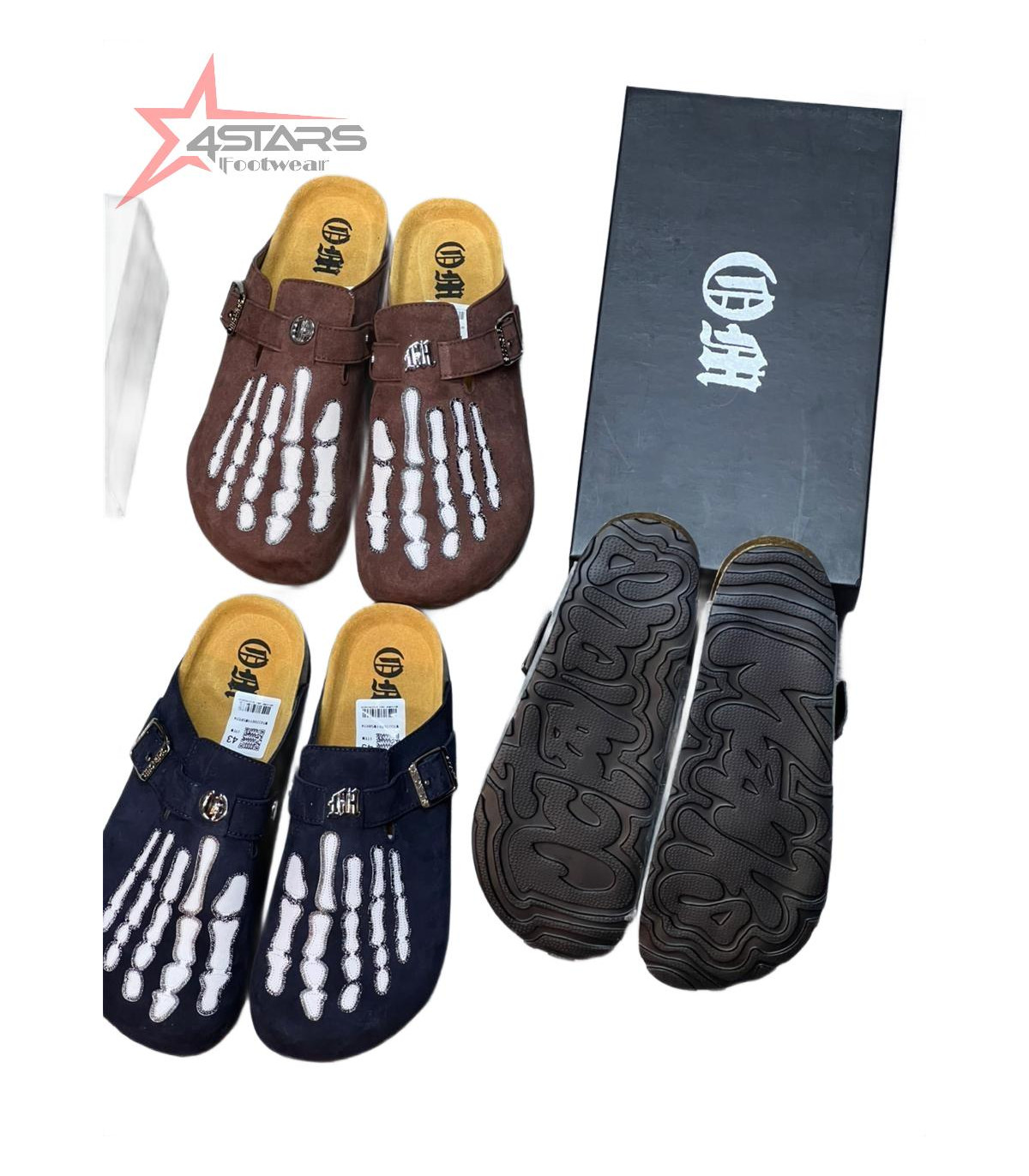 Skeleton Slip On Clogs Premium