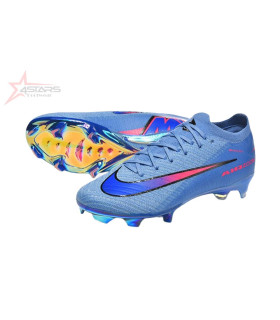 Nike Air Zoom Mercurial Vapor 16 Elite FG Firm Ground Soccer Cleats - Blue/Electric Blue/Radiant Pink