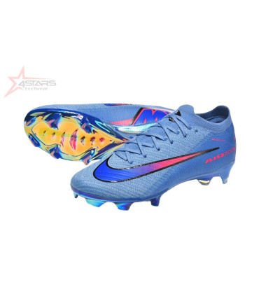 Nike Air Zoom Mercurial Vapor 16 Elite FG Firm Ground Soccer Cleats - Blue/Electric Blue/Radiant Pink