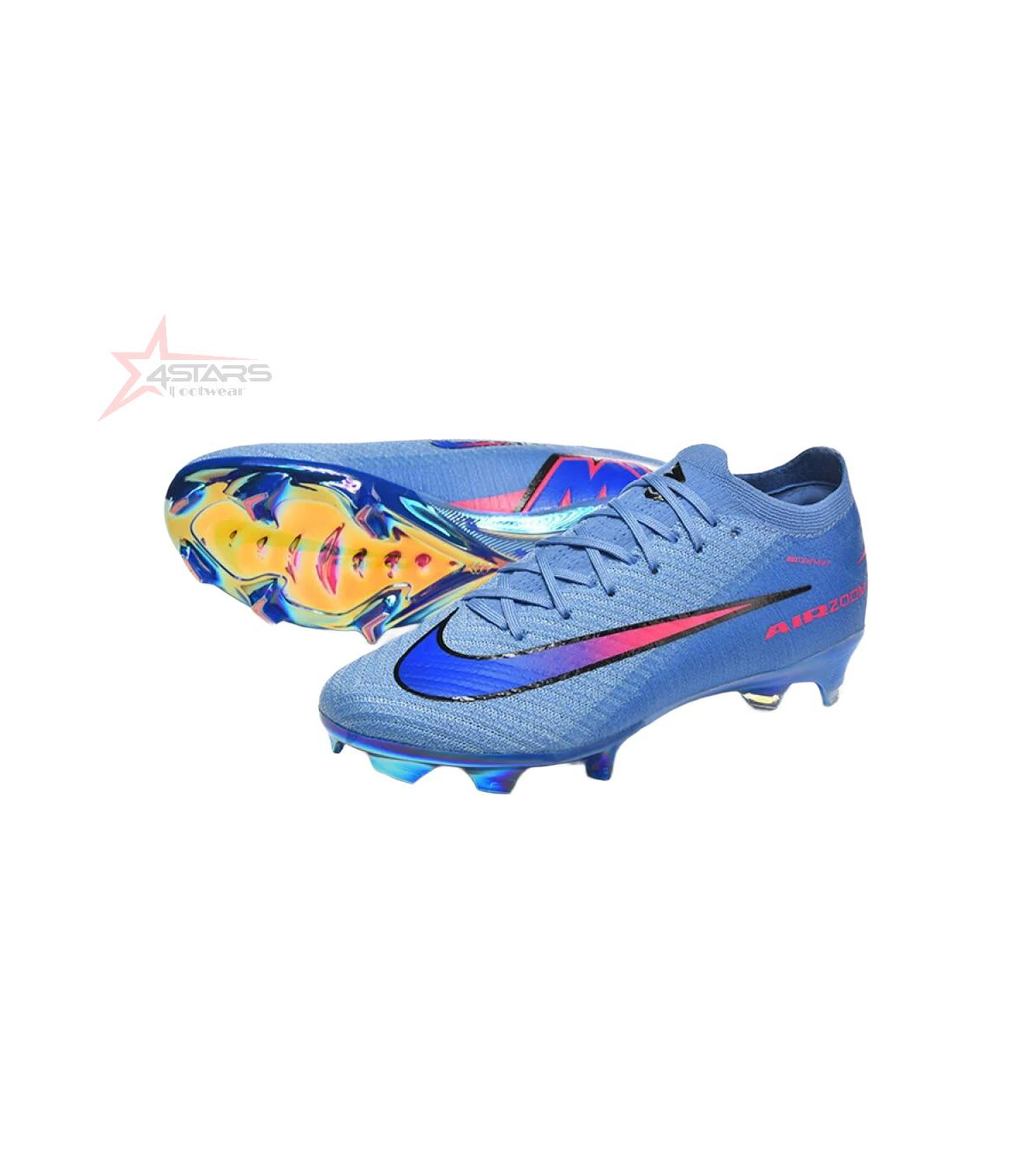 Nike Air Zoom Mercurial Vapor 16 Elite FG Firm Ground Soccer Cleats - Blue/Electric Blue/Radiant Pink