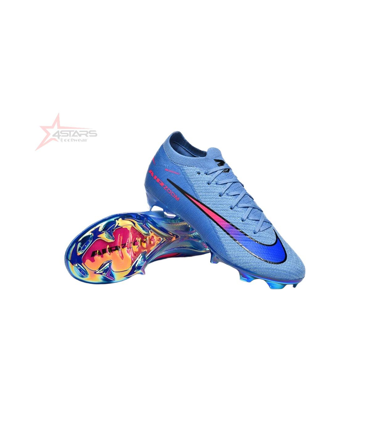 Nike Air Zoom Mercurial Vapor 16 Elite FG Firm Ground Soccer Cleats - Blue/Electric Blue/Radiant Pink