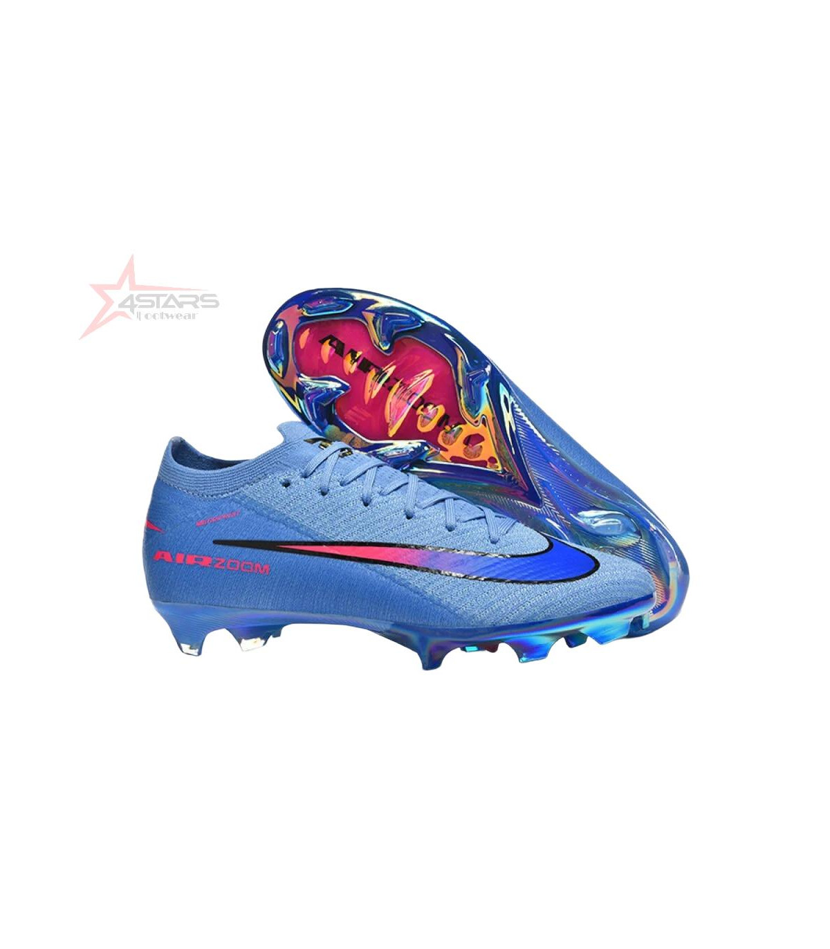 Nike Air Zoom Mercurial Vapor 16 Elite FG Firm Ground Soccer Cleats - Blue/Electric Blue/Radiant Pink