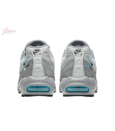Nike Air Max 95 Retro Logo Grey Aqua Blue