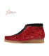Clarks X Popcaan Originals Wallabee Boot Red Camouflage