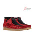 Clarks X Popcaan Originals Wallabee Boot Red Camouflage