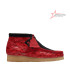 Clarks X Popcaan Originals Wallabee Boot Red Camouflage