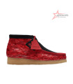 Clarks X Popcaan Originals Wallabee Boot Red Camouflage