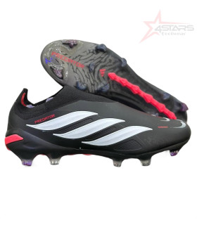 Adidas Predator Elite Laceless Firm Ground Football Boots - Core Black/White