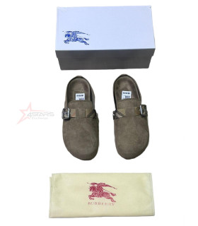 Burberry Suede Urchin Clogs