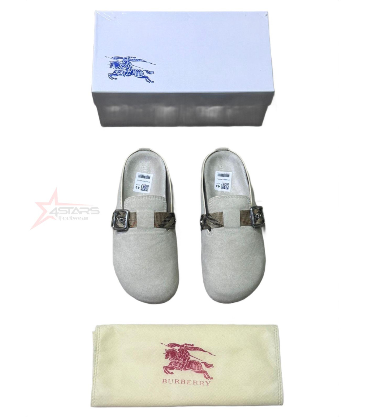 Burberry Suede Urchin Clogs