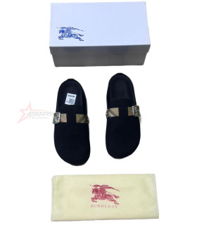 Burberry Suede Urchin Clogs