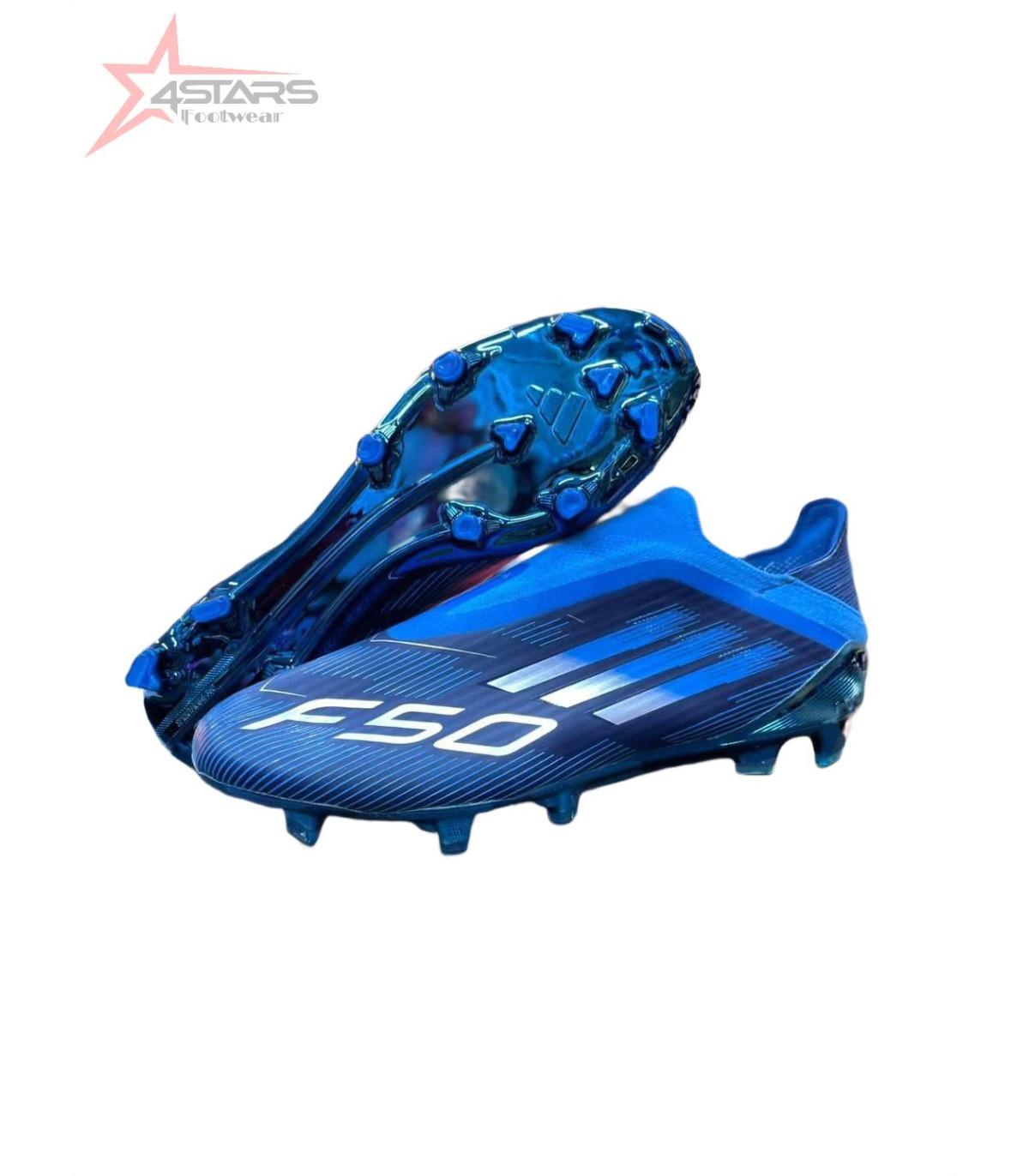 Adidas F50 Elite Laceless FG Firm Ground Soccer Cleats - Blue