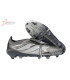 Adidas Predator 26 Elite Fold-Over Tongue FG Firm Ground Soccer Cleats - Black/Steel Grey/White