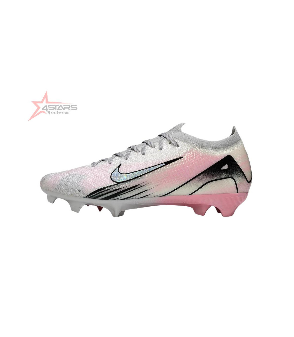 Nike Air Zoom Mercurial Vapor 16 Elite FG Firm Ground Soccer Cleats - Pink/Silver/Black