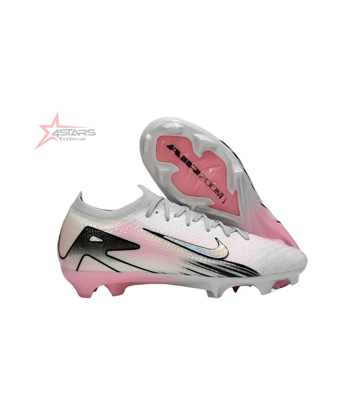 Nike Air Zoom Mercurial Vapor 16 Elite FG Firm Ground Soccer Cleats - Pink/Silver/Black