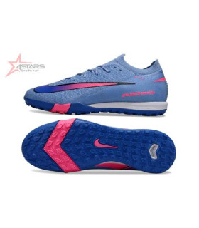 Nike Air Zoom Mercurial Vapor 16 TF Turf Football Shoes - Blue/Pink