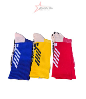 Anti Slip Football, Basketball, Running, Fitness, Sports Grip Socks - Multicolor