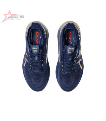 Asics Gel Kayano 31 Platinum 'Blue Expanse Champagne' Running Shoes.
