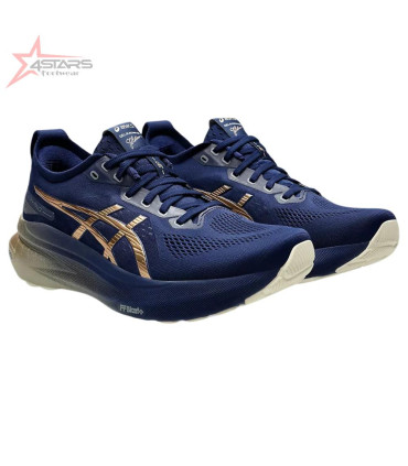 Asics Gel Kayano 31 Platinum 'Blue Expanse Champagne' Running Shoes.