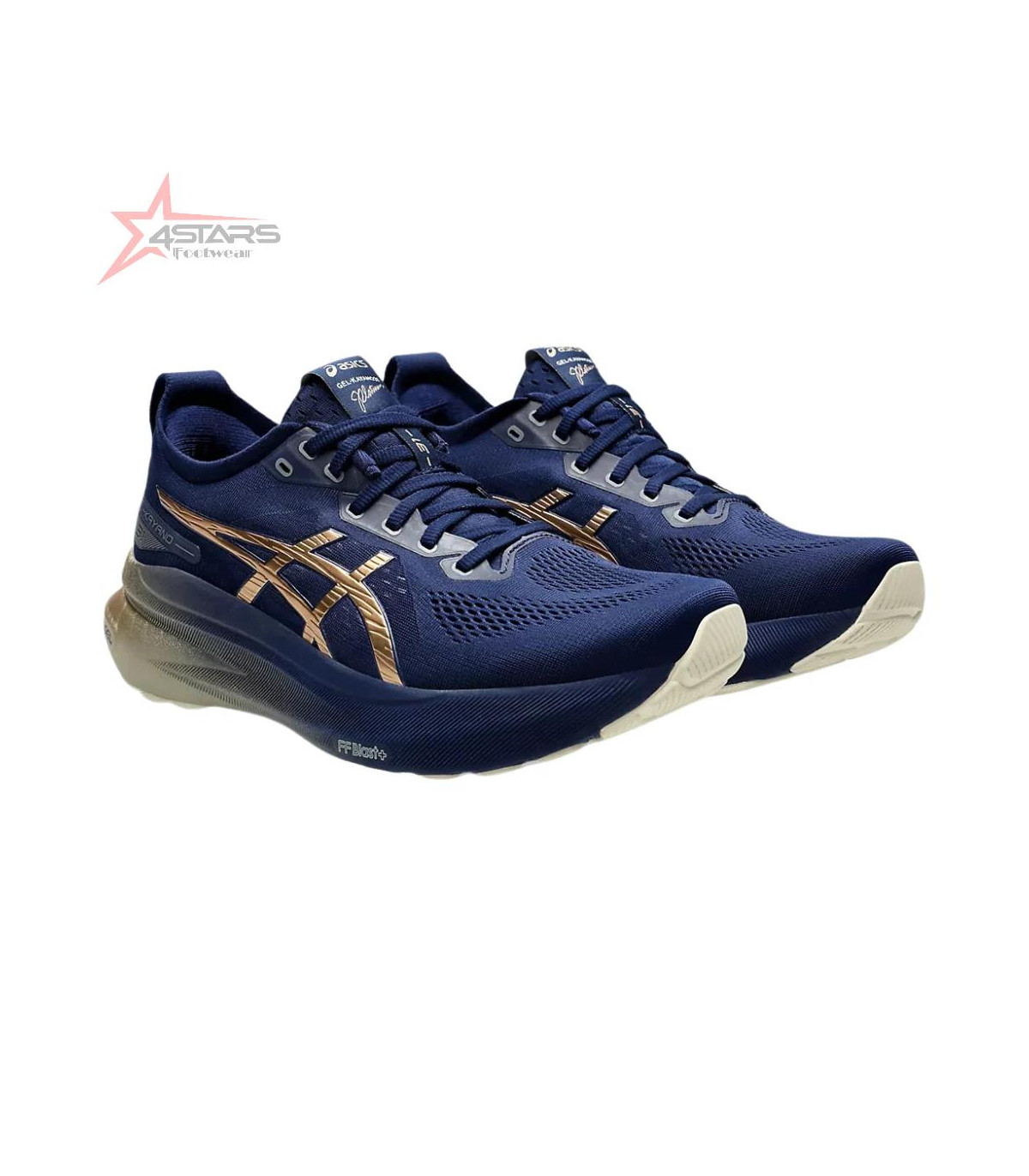Asics Gel Kayano 31 Platinum 'Blue Expanse Champagne' Running Shoes.