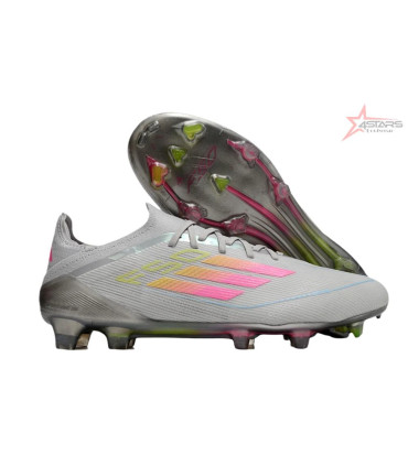 Adidas F50 Elite FG Firm Ground Soccer Cleats - Grey/Pink/Yellow