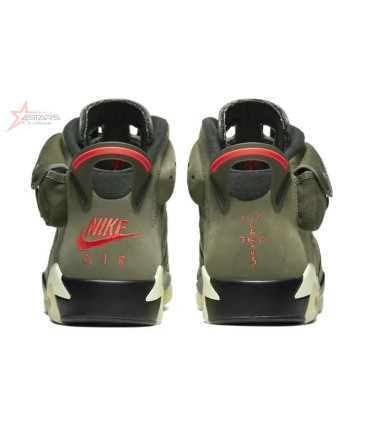 Travis Scott x Air Jordan 6 Olive Green