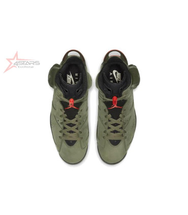 Travis Scott x Air Jordan 6 Olive Green