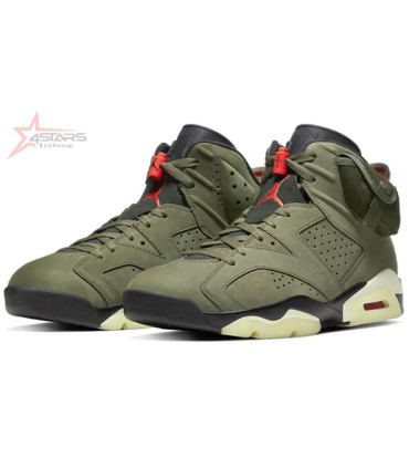 Travis Scott x Air Jordan 6 Olive Green