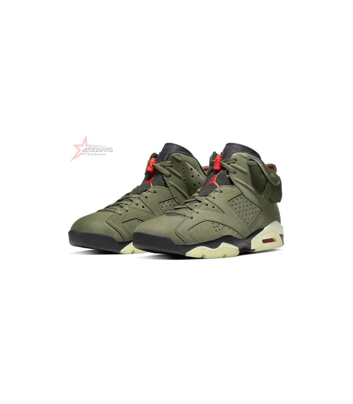 Travis Scott x Air Jordan 6 Olive Green