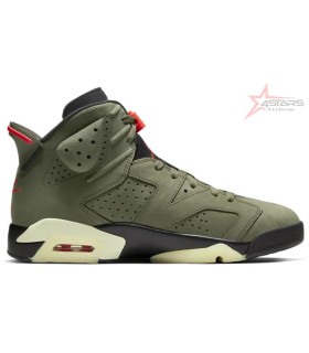 Travis Scott x Air Jordan 6 Olive Green