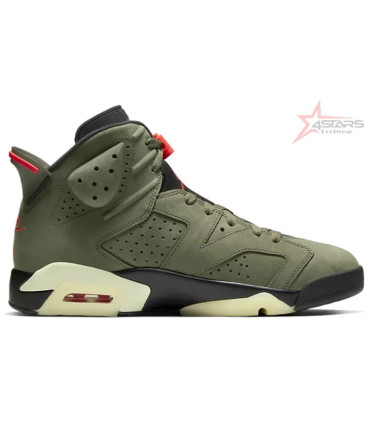 Travis Scott x Air Jordan 6 Olive Green