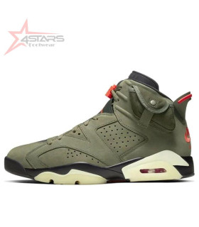 Travis Scott x Air Jordan 6 Olive Green