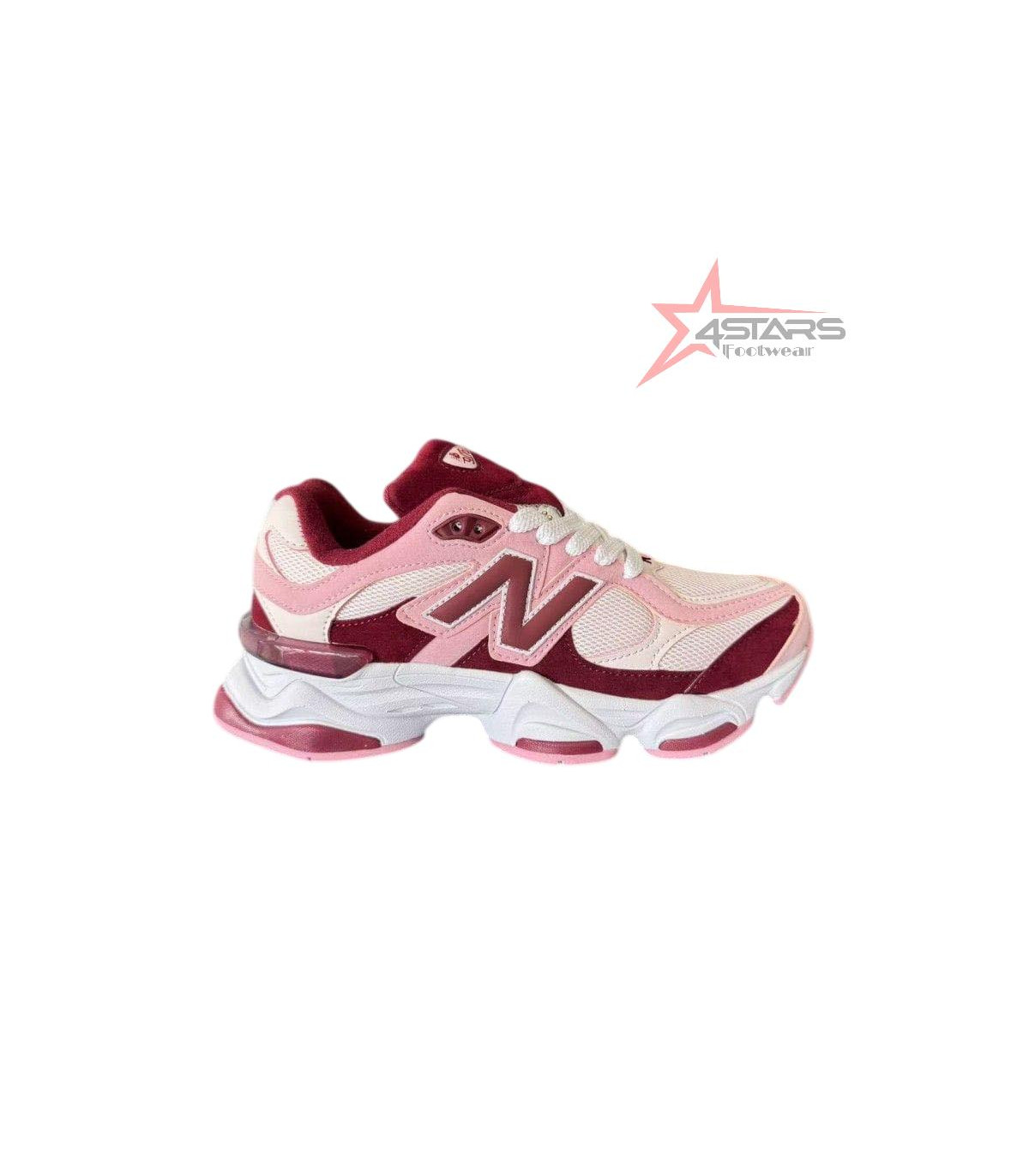New Balance 9060 Pink Granite Washed Burgundy