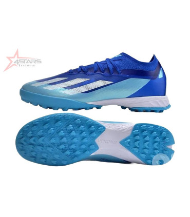 Adidas X Crazyfast.1 TF Artificial Turf Soccer Shoes - Blue/Silver/White