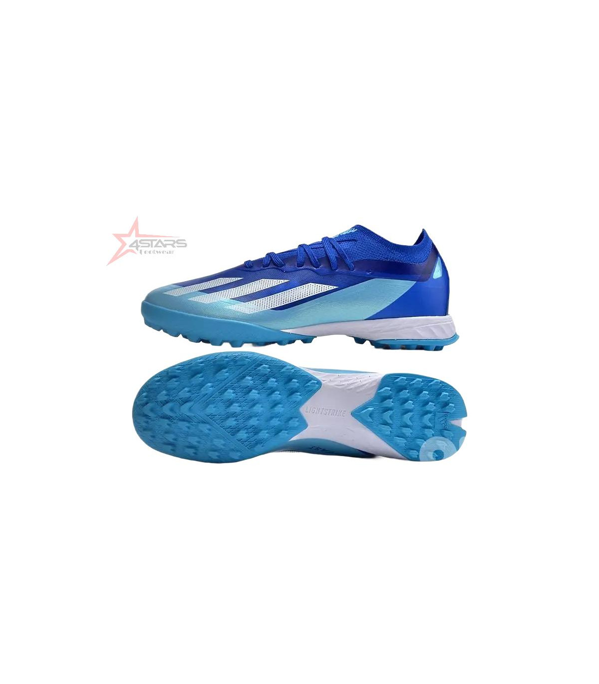 Adidas X Crazyfast.1 TF Artificial Turf Soccer Shoes - Blue/Silver/White
