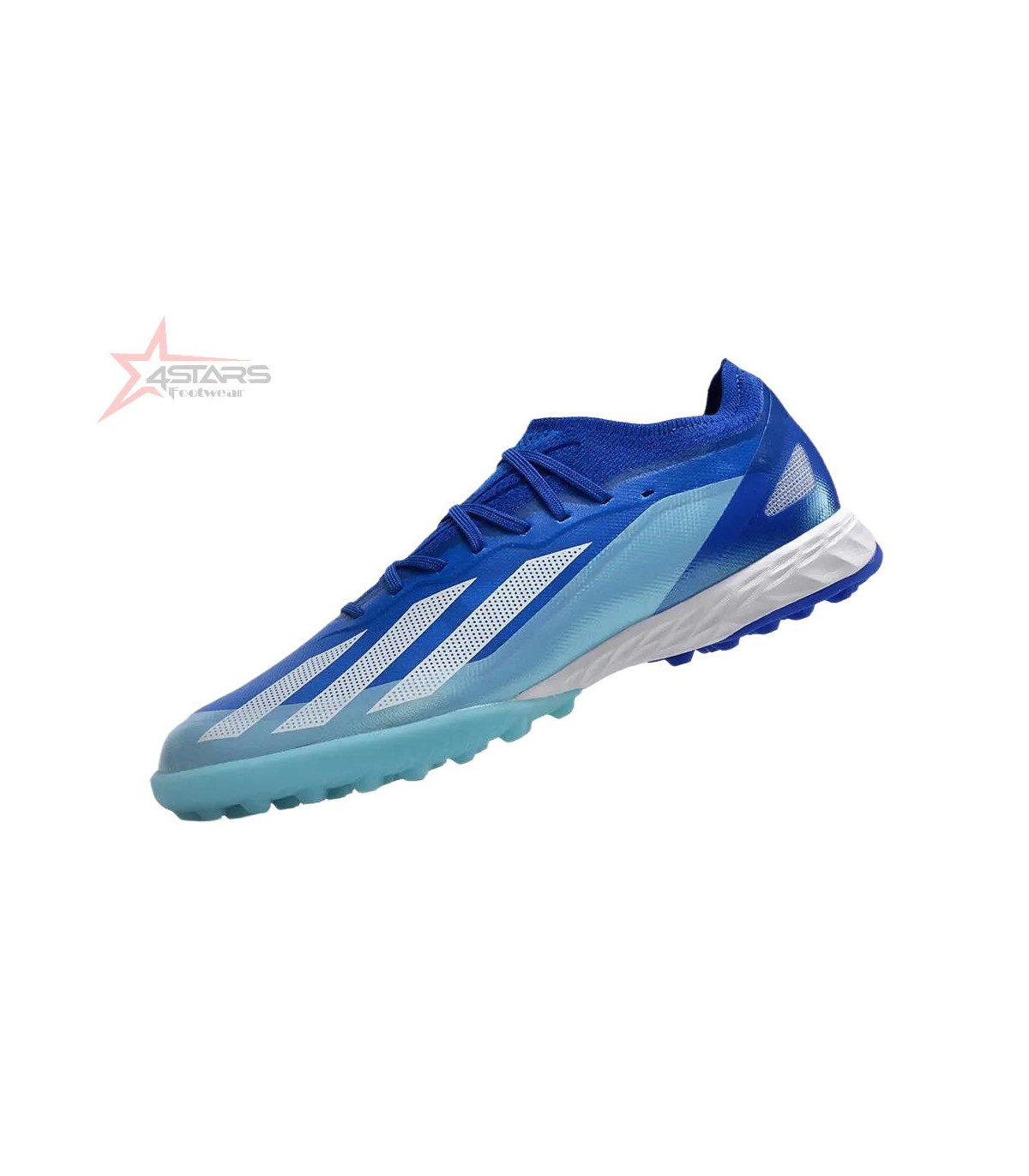 Adidas X Crazyfast.1 TF Artificial Turf Soccer Shoes - Blue/Silver/White